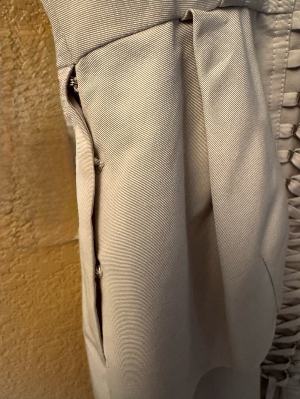 NWT BCBG Max Azria Avanti Corset Peplum Dress Beige 0 - Picture 6 of 6